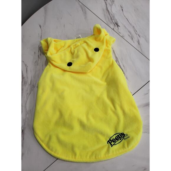 Yellow Peeps Dog Costume Large Jacket HOODIE Beanie Bunny Plush Easter Halloween - Picture 4 of 4